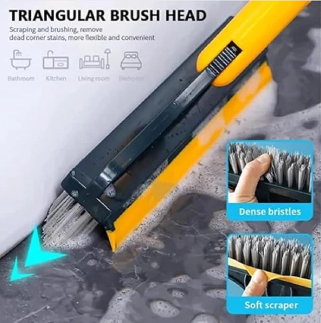 2in1 Floor Cleaner Brush Wiper with Long Handle