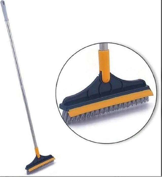 2in1 Floor Cleaner Brush Wiper with Long Handle