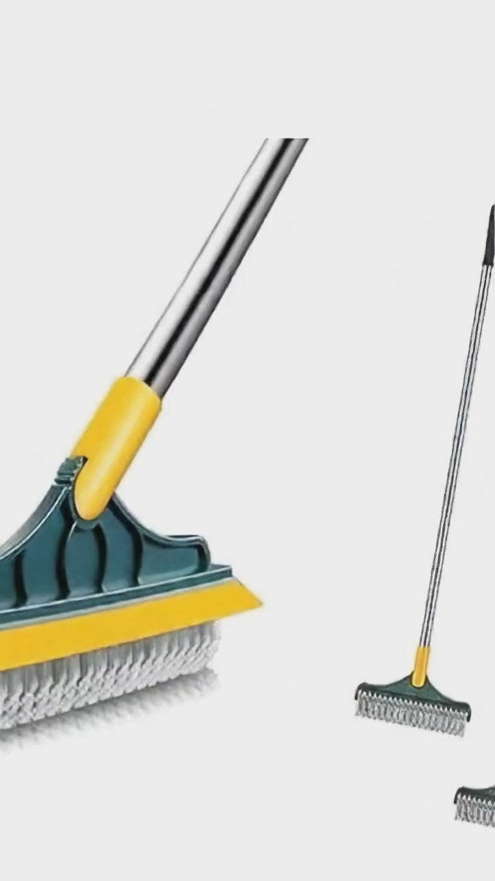 2in1 Floor Cleaner Brush Wiper with Long Handle
